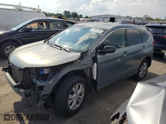 2012 Honda CR-V EX-L with VIN JHLRM4H74CC015644, listed as a Copart auction lot 63057475 with 222,347 mi miles and Salvage title. Bid and sale history available at DreamBid. Image 1.
