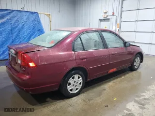 2003 Honda Civic LX with VIN 2HGES16573H576551, listed as a Copart auction lot 49083525 with 228,923 mi miles and Salvage Title. Bid and sale history available at carsss.com. Image 3.