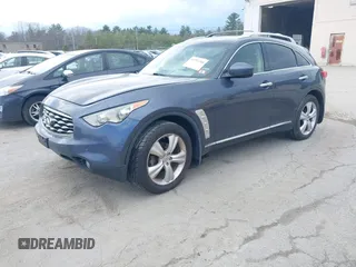 2010 Infiniti FX with VIN JN8AS1MW7AM853691, listed as a IAAI auction lot 41952368 with 198,659 mi miles. Bid and sale history available at carsss.com. Image 2.