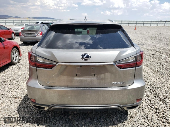 2021 Lexus RX with VIN 2T2SZMDA7MC259326, listed as a Copart auction lot 63167454 with 44,070 mi miles and Salvage Title. Bid and sale history available at carsss.com. Image 6.