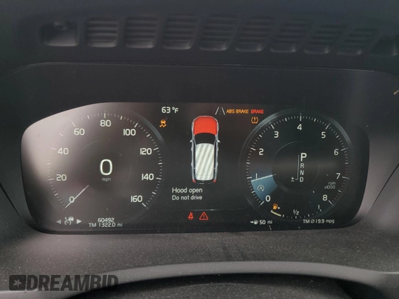 2018 Volvo XC90 Inscription with VIN YV4A22PL0J1217941, listed as a Copart auction lot 56119325 with 60,492 mi miles and Salvage title. Bid and sale history available at DreamBid. Image 9.
