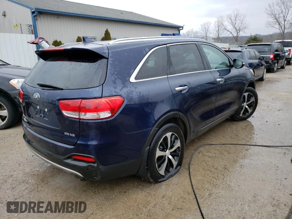 2018 Kia Sorento EX with VIN 5XYPH4A57JG420147, listed as a Copart auction lot 44851075 with 117,185 mi miles and Non repairable. Bid and sale history available at DreamBid. Image 3.