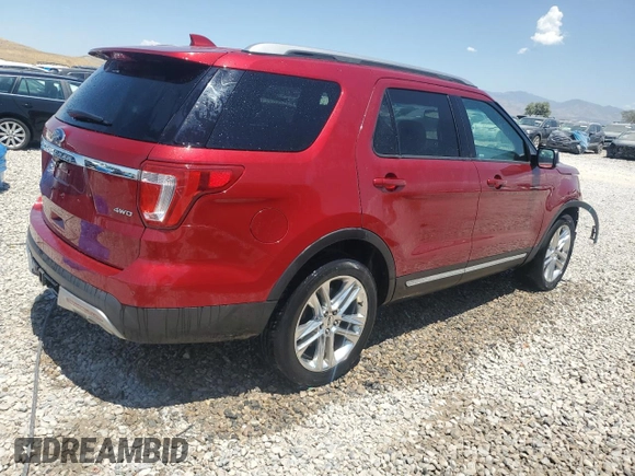 2017 Ford Explorer XLT z VIN 1FM5K8D88HGC22380, wystawiony jako Copart lot #62756845 z przebiegiem 93 811 mil mil oraz Szkoda całkowita • Salvage title. Historia ofert i sprzedaży dostępna na DreamBid. Obrazek 3.