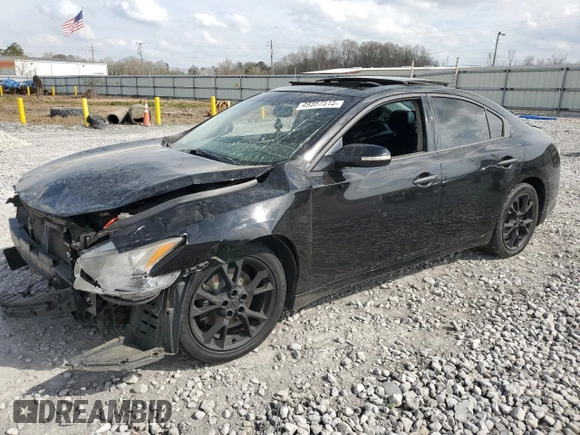 2012 Nissan Maxima SV with VIN 1N4AA5AP9CC821164, listed as a Copart auction lot 49357515 with 131,127 mi miles and Salvage title. Bid and sale history available at DreamBid. Image 1.