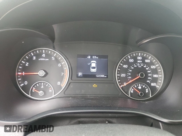 2019 Kia Optima LX with VIN 5XXGT4L34KG348839, listed as a Copart auction lot 59387725 with 122,386 mi miles and Salvage title. Bid and sale history available at DreamBid. Image 9.