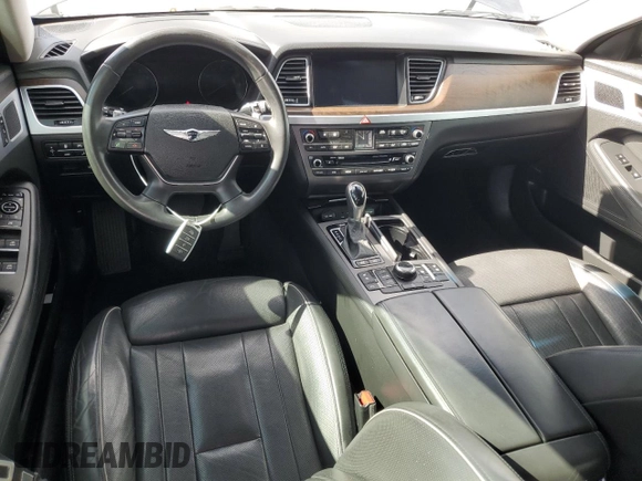 2017 Genesis G80 3.8L with VIN KMHGN4JE9HU167622, listed as a Copart auction lot 77700464 with 43,166 mi miles and Salvage Title. Bid and sale history available at DreamBid. Image 8.
