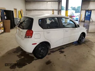 2007 Chevrolet Aveo LS with VIN KL1TD66677B778088, listed as a Copart auction lot 62846275 with Not provided miles and Salvage title. Bid and sale history available at DreamBid. Image 3.