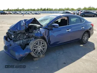 2019 Nissan Sentra S with VIN 3N1AB7AP7KY330779, listed as a Copart auction lot 58867825 with 91,440 mi miles and Salvage title. Bid and sale history available at DreamBid. Image 1.