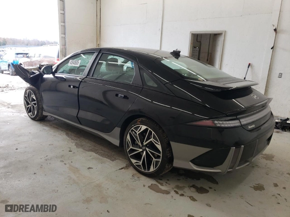 2023 Hyundai IONIQ 6 SEL with VIN KMHM34AAXPA035376, listed as a Copart auction lot 45840605 with 21088 miles and Salvage Title. Bid and sale history available at carsss.com. Image 2.