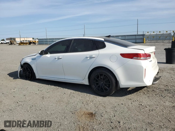 2017 Kia Optima EX z VIN KNAGU4LE9H5013620, wystawiony jako Copart lot #60928515 z przebiegiem 158 263 mil mil oraz Szkoda całkowita • Salvage title. Historia ofert i sprzedaży dostępna na DreamBid. Obrazek 2.