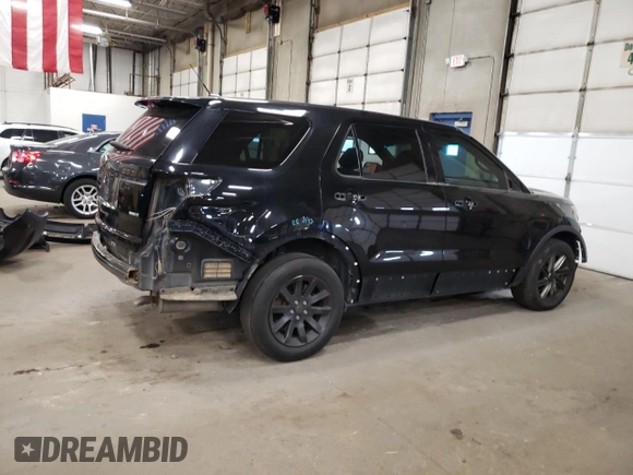 2015 Ford Utility Police Interceptor with VIN 1FM5K8ARXFGC67878, listed as a Copart auction lot 72578004 with 0 mi miles and Salvage Title. Bid and sale history available at carsss.com. Image 3.