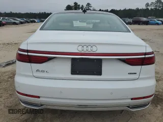 2021 Audi A8 with VIN WAU8DAF82MN021237, listed as a Copart auction lot 87891985 with 21,867 mi miles and Salvage Title. Bid and sale history available at carsss.com. Image 6.