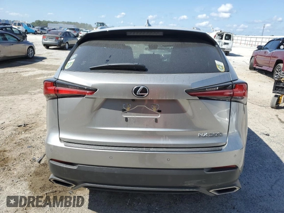 2021 Lexus NX with VIN JTJDARBZ8M2183265, listed as a Copart auction lot 53649805 with 0 mi miles and Non Repairable. Bid and sale history available at carsss.com. Image 6.