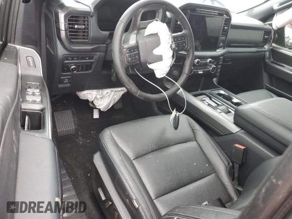 2024 Ford F-150 XLT with VIN 1FTFW3L59RKD84279, listed as a Copart auction lot 44623725 with 8,991 mi miles and Salvage Title. Bid and sale history available at carsss.com. Image 8.
