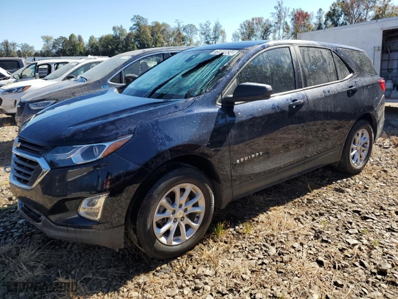 2020 Chevrolet Equinox LS with VIN 3GNAXSEV6LS632439, listed as a Copart auction lot 75980834 with 0 mi miles and Salvage Title. Bid and sale history available at carsss.com. Image 1.
