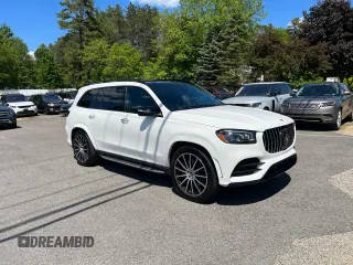 2022 Mercedes-Benz GLS 450 z VIN 4JGFF5KE0NA658946, wystawiony jako Copart lot #58987105 z przebiegiem 85 746 mil mil oraz Tytuł czysty. Historia ofert i sprzedaży dostępna na DreamBid. Obrazek 1.
