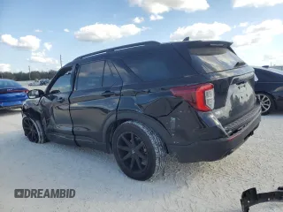 2022 Ford Explorer ST-Line with VIN 1FMSK8KH8NGB77555, listed as a Copart auction lot 77342154 with 13,365 mi miles and Salvage Title. Bid and sale history available at carsss.com. Image 2.