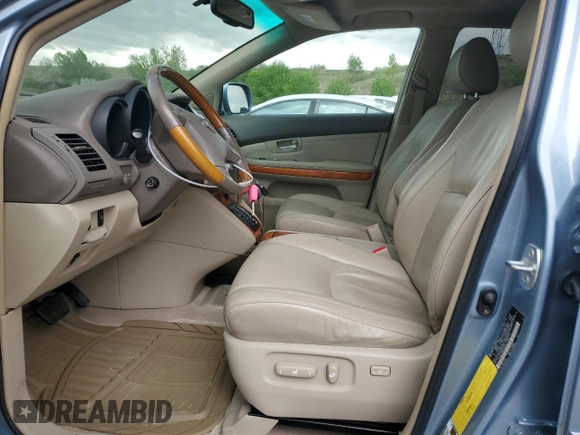 2008 Lexus RX 350 with VIN 2T2HK31UX8C050174, listed as a Copart auction lot 57179335 with 229,346 mi miles and Clean Title. Bid and sale history available at DreamBid. Image 8.
