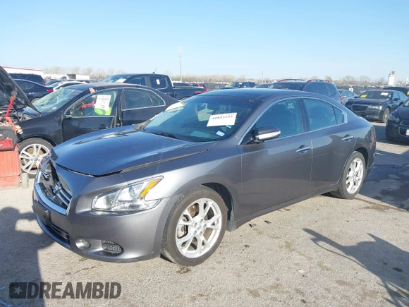 2014 Nissan Maxima 3.5 S with VIN 1N4AA5AP4EC476676, listed as a IAAI auction lot 41853243 with 104,616 mi miles. Bid and sale history available at carsss.com. Image 17.