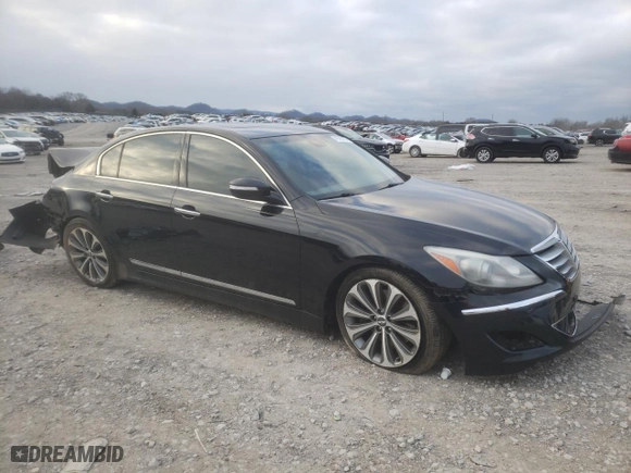 2014 Hyundai Genesis 5.0L R-Spec with VIN KMHGC4DH2EU261493, listed as a Copart auction lot 41595155 with 108,868 mi miles and Clean Title. Bid and sale history available at carsss.com. Image 4.
