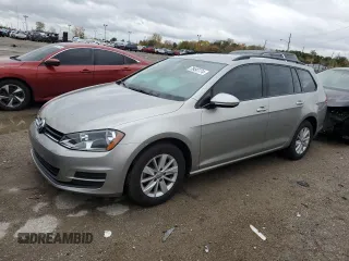 2017 Volkswagen Golf SportWagen S with VIN 3VWC17AU4HM536640, listed as a Copart auction lot 78497774 with 57,217 mi miles and Salvage Title. Bid and sale history available at carsss.com. Image 1.