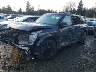 2024 Kia EV9 GT-Line with VIN KNDAEFS54R6045163, listed as a Copart auction lot 86515344 with 0 mi miles and Salvage Title. Bid and sale history available at carsss.com. Image 1.