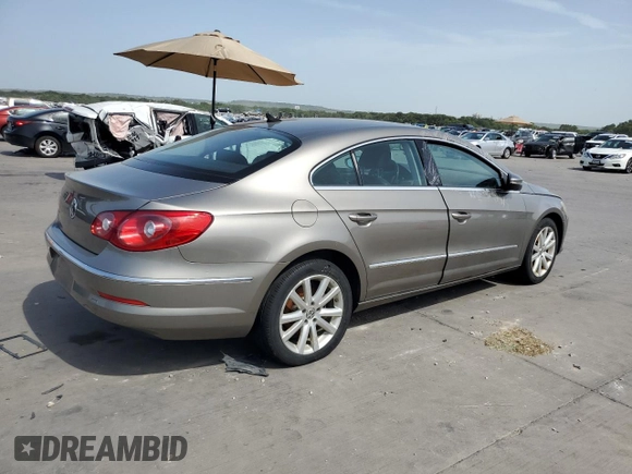 2009 Volkswagen CC with VIN WVWML93C09E549393, listed as a Copart auction lot 65446594 with Not Provided miles and Clean Title. Bid and sale history available at DreamBid. Image 3.