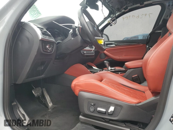 2022 BMW X3 M z VIN 5YM13EC09N9K01524, wystawiony jako Copart lot #79260984 z przebiegiem 38 501 mil mil oraz Tytuł czysty. Historia ofert i sprzedaży dostępna na DreamBid. Obrazek 7.