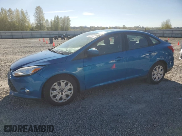 2012 Ford Focus SE with VIN 1FAHP3F22CL274270, listed as a Copart auction lot 53397495 with 53,459 mi miles and Salvage Title. Bid and sale history available at carsss.com. Image 1.