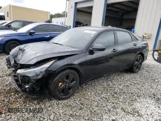 2021 Hyundai Elantra SEL with VIN 5NPLS4AG5MH023079, listed as a Copart auction lot 46141644 with 77,609 mi miles and Salvage Title. Bid and sale history available at carsss.com. Image 1.