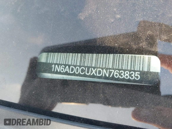 2013 Nissan Frontier SV with VIN 1N6AD0CUXDN763835, listed as a IAAI auction lot 42519926 with 208,577 mi miles and . Bid and sale history available at DreamBid. Image 9.