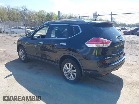 2016 Nissan Rogue SV with VIN KNMAT2MV6GP634539, listed as a IAAI auction lot 41987397 with 108,170 mi miles. Bid and sale history available at carsss.com. Image 3.
