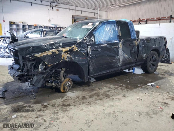 2018 Ram 1500 Express with VIN 1C6RR7FT9JS138995, listed as a Copart auction lot 84544174 with 0 mi miles and Salvage Title. Bid and sale history available at carsss.com. Image 1.