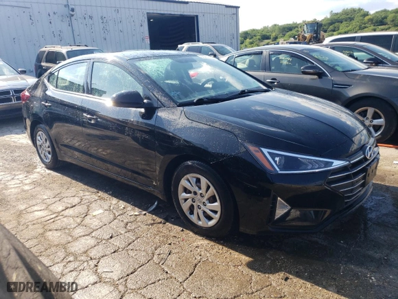 2019 Hyundai Elantra SE with VIN 5NPD74LF2KH489124, listed as a Copart auction lot 60261664 with 104,666 mi miles and Salvage Title. Bid and sale history available at carsss.com. Image 4.