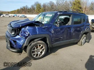 2020 Jeep Renegade Latitude with VIN ZACNJBBB5LPL73219, listed as a Copart auction lot 48596735 with 36,857 mi miles and Salvage Title. Bid and sale history available at carsss.com. Image 1.