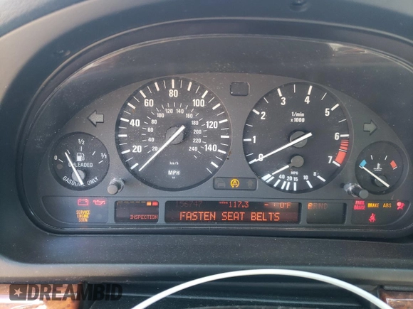 2002 BMW 5 Series 530iA with VIN WBADT63482CH99957, listed as a Copart auction lot 58257424 with 156,747 mi miles and Salvage Title. Bid and sale history available at carsss.com. Image 9.
