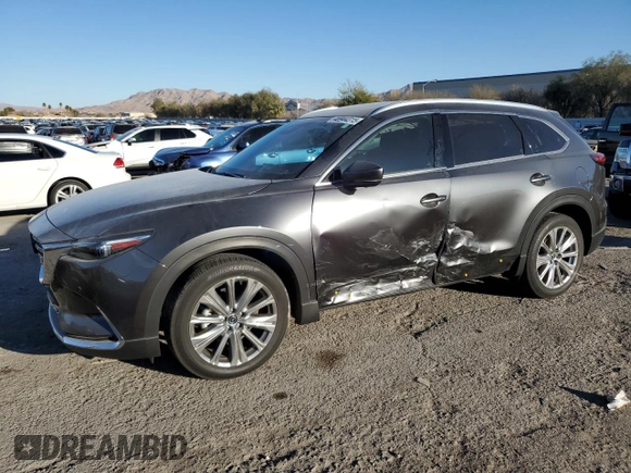 2021 Mazda CX-9 Signature with VIN JM3TCBEYXM0510965, listed as a Copart auction lot 46944315 with 20,990 mi miles and Salvage Title. Bid and sale history available at carsss.com. Image 1.