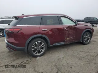 2022 Infiniti QX60 Luxe with VIN 5N1DL1FS7NC330131, listed as a Copart auction lot 87463584 with Not provided miles and Salvage title. Bid and sale history available at DreamBid. Image 3.