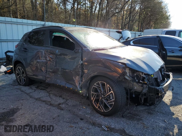 2023 Hyundai Kona N Line with VIN KM8K33A36PU995960, listed as a Copart auction lot 85613134 with 13,993 mi miles and Salvage Title. Bid and sale history available at carsss.com. Image 4.