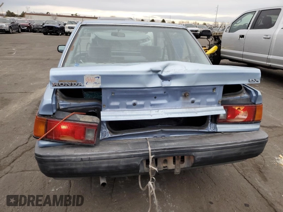 1989 Honda Civic z VIN 1HGED364XKA043135, wystawiony jako Copart lot #86406364 z przebiegiem 83 120 mil mil oraz Czysty tytuł • Clean title. Historia ofert i sprzedaży dostępna na DreamBid. Obrazek 6.