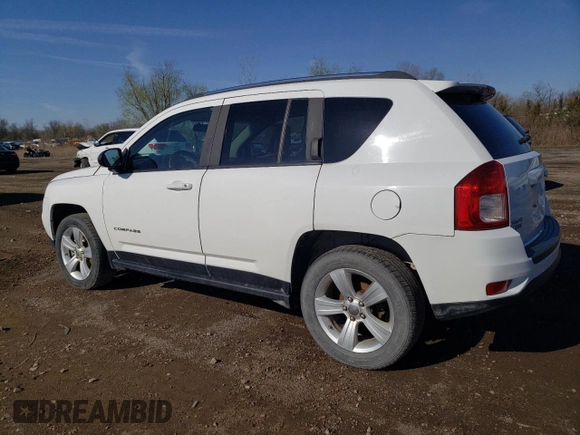 2012 Jeep Compass Latitude with VIN 1C4NJDEB9CD584027, listed as a Copart auction lot 51961805 with 97,408 mi miles and Salvage Title. Bid and sale history available at carsss.com. Image 2.