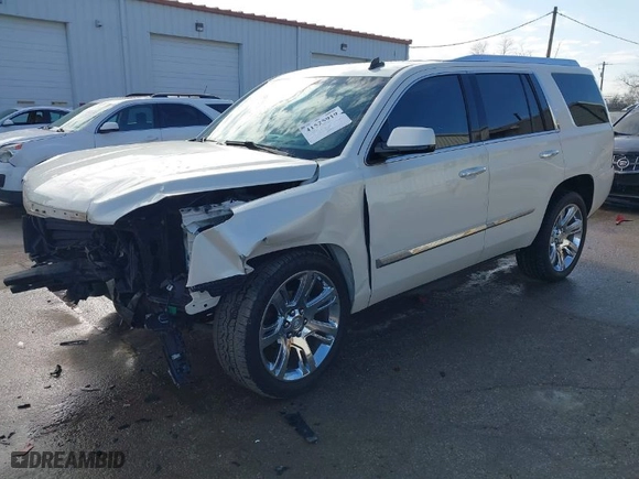 2015 Cadillac Escalade Luxury with VIN 1GYS4BKJ4FR245431, listed as a IAAI auction lot 41525919 with 120,429 mi miles. Bid and sale history available at carsss.com. Image 2.