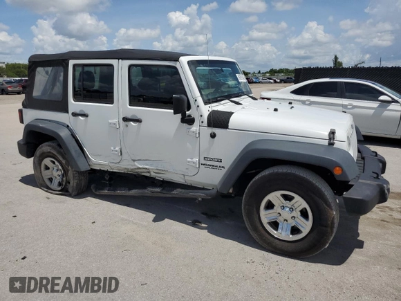 2016 Jeep Wrangler Unlimited Sport с VIN 1C4BJWDG9GL145305, выставлен на аукционе Copart как лот 59391845 с пробегом 101 425 миль миль и Списание • Salvage title. История ставок и продаж доступна на DreamBid. Изображение 4.
