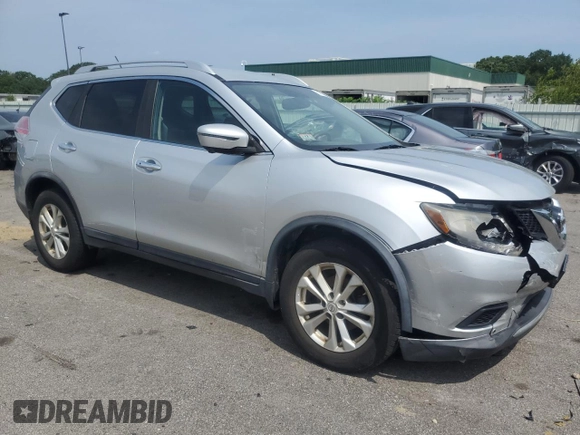 2016 Nissan Rogue SV with VIN KNMAT2MV7GP656419, listed as a Copart auction lot 61919624 with 150,394 mi miles and Salvage Title. Bid and sale history available at carsss.com. Image 4.