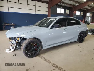 2025 BMW 3 Series M340i xDrive with VIN 3MW69FT03S8E94648, listed as a Copart auction lot 48561965 with 6,093 mi miles and Salvage Title. Bid and sale history available at carsss.com. Image 1.