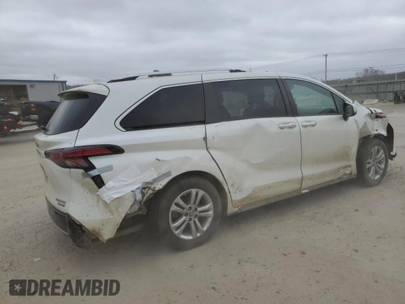 2021 Toyota Sienna Limited with VIN 5TDESKFC0MS033709, listed as a Copart auction lot 46664125 with 92,819 mi miles and Salvage Title. Bid and sale history available at DreamBid. Image 3.