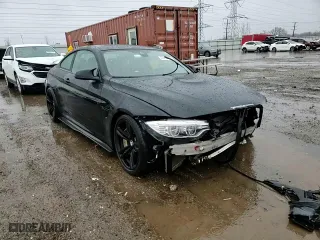 2015 BMW M4 with VIN WBS3R9C51FK331853, listed as a Copart auction lot 42464975 with 0 mi miles and Salvage Title. Bid and sale history available at carsss.com. Image 10.