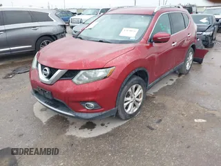 2015 Nissan Rogue SV with VIN 5N1AT2ML2FC813922, listed as a IAAI auction lot 42070058 with 177,592 mi miles and . Bid and sale history available at carsss.com. Image 2.