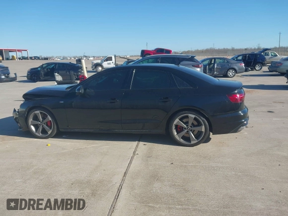 2022 Audi A4 S line Premium Plus with VIN WAUEAAF4XNA008656, listed as a IAAI auction lot 41754921 with 78,118 mi miles and . Bid and sale history available at DreamBid. Image 14.
