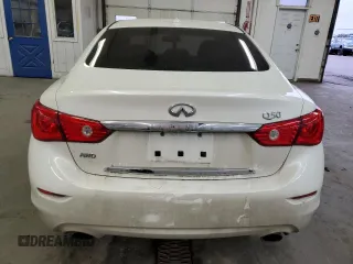 2017 Infiniti Q50 2.0t Premium with VIN JN1CV7ARXHM680274, listed as a Copart auction lot 88106815 with 130,322 mi miles and Salvage Title. Bid and sale history available at carsss.com. Image 6.